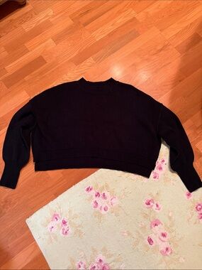 Free People Easy Street Cropped Crewneck Sweater